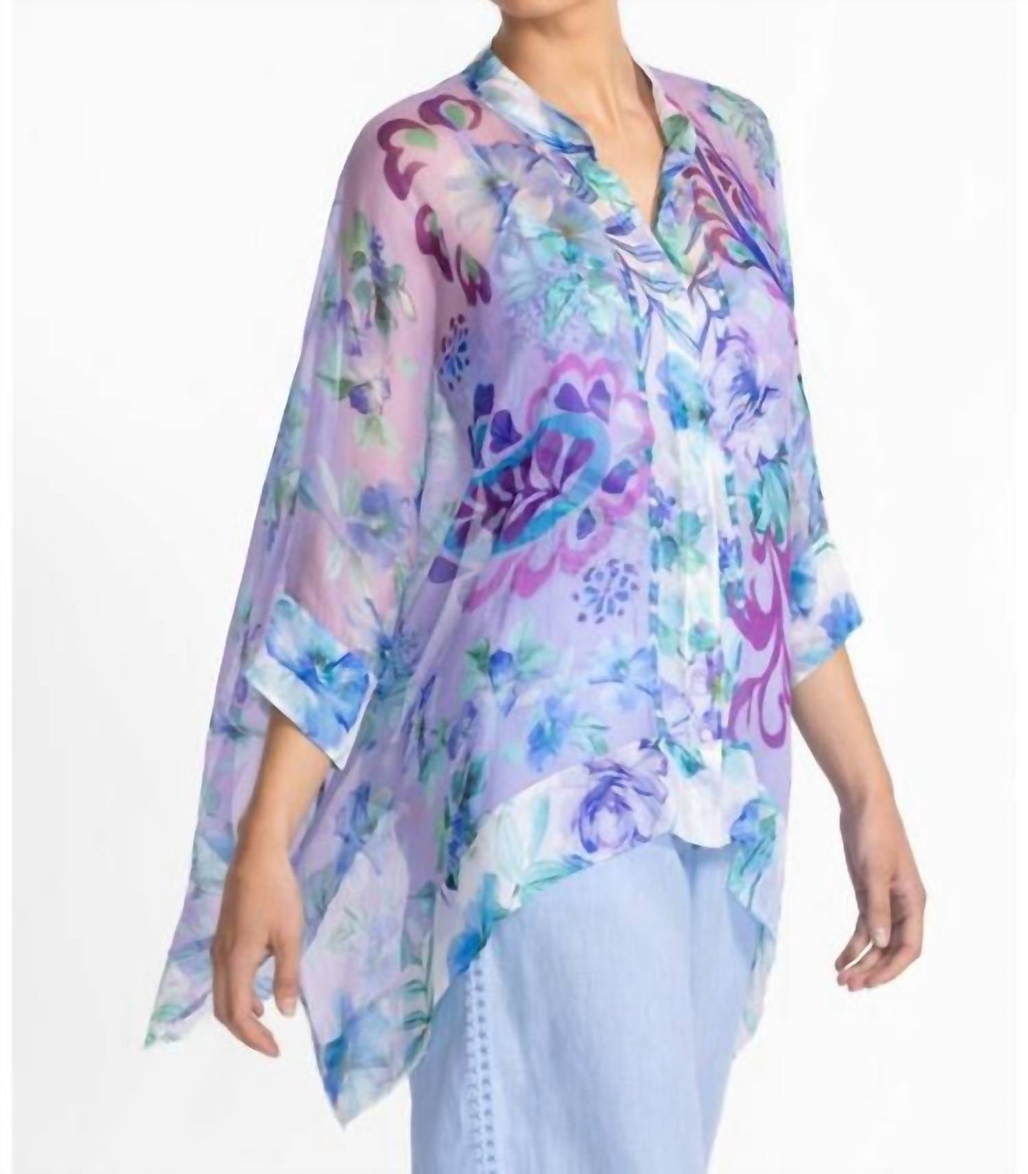 Johnny Was - KATIA OVERSIZED CONTRAST BLOUSE