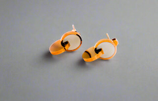 Rosy Radiance Circles Earrings