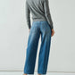Aaron & Amber - Women's Comfy Slim Semi Barrel Pants