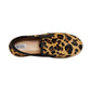 Myra - Women's Leather Leopard Hair On Hide Slip On Sneakers