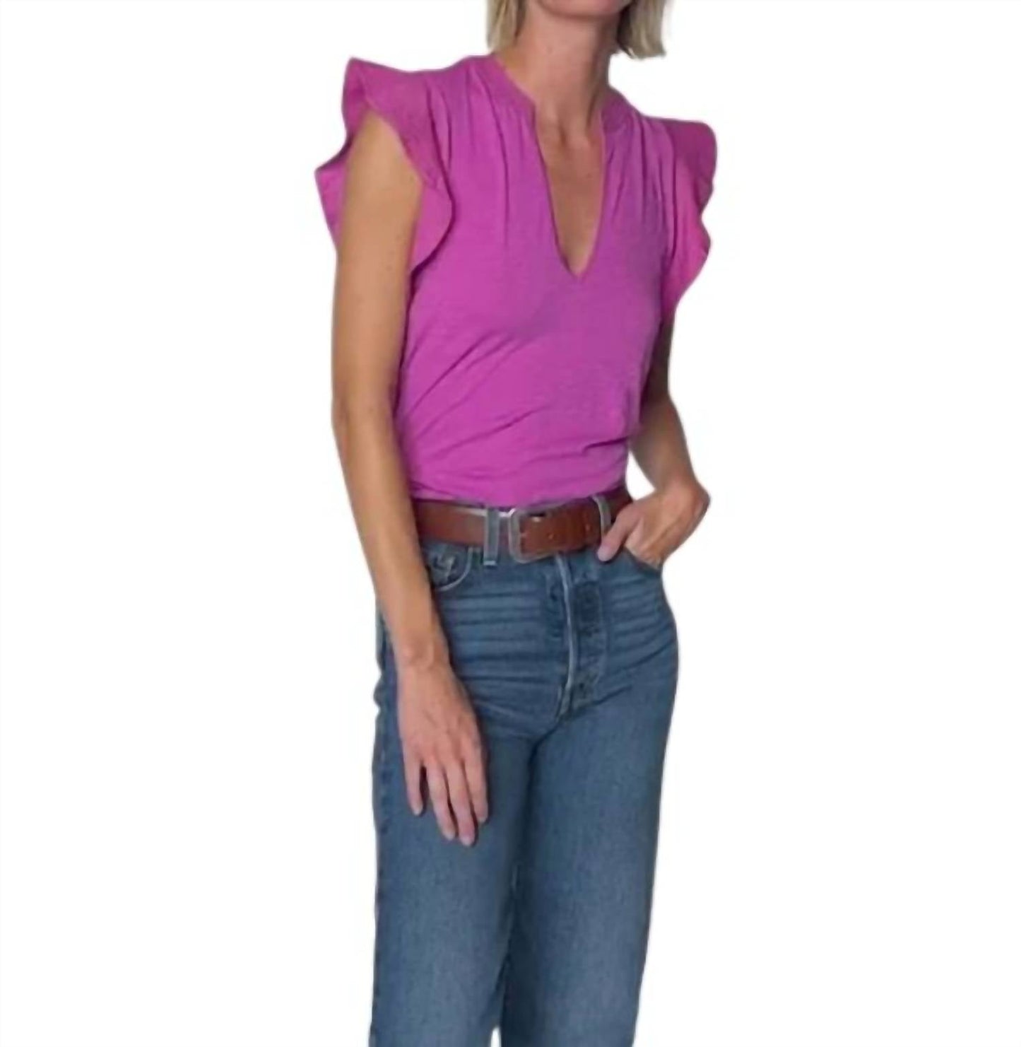 Nation Ltd - Constance V-Neck Top