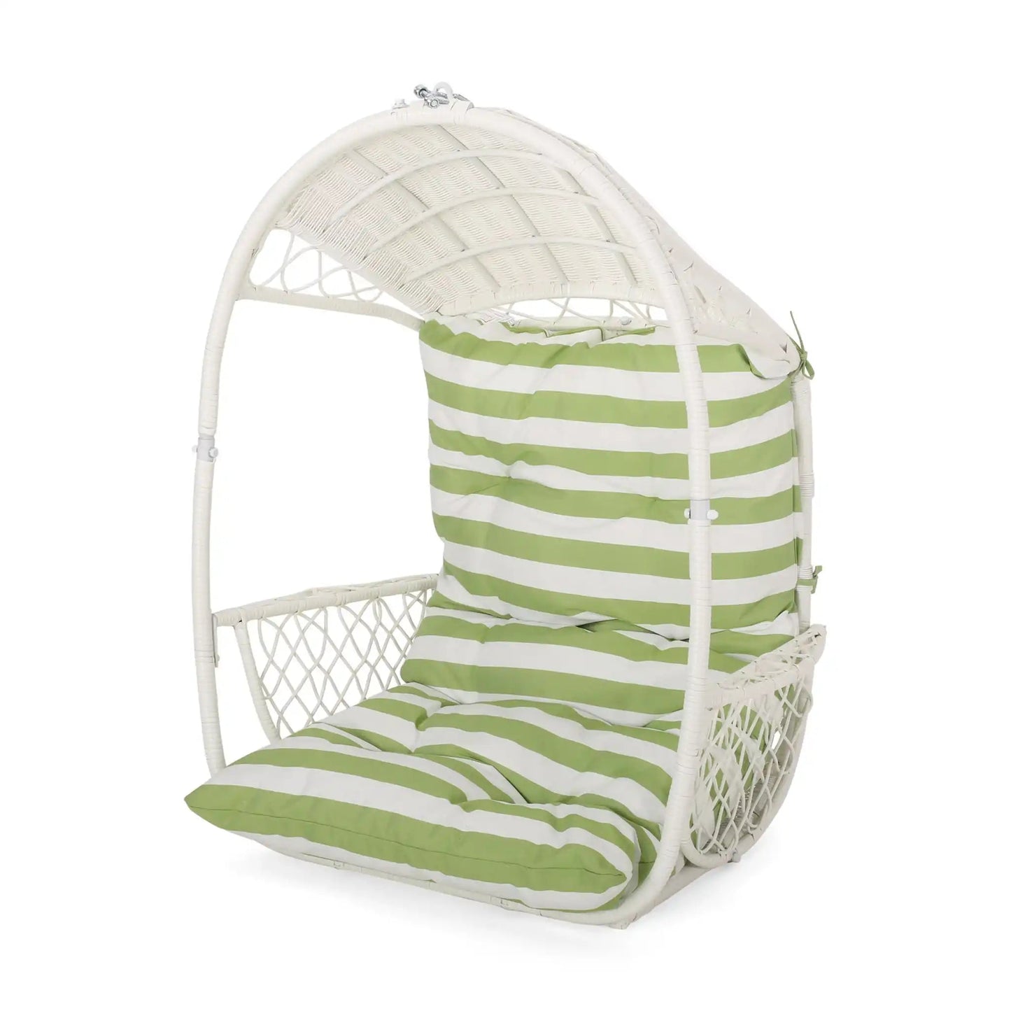 Malia Wicker Hanging Chair With Cushion