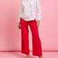 Skies Are Blue - Sweetie Heart Embroidered Button Down Top