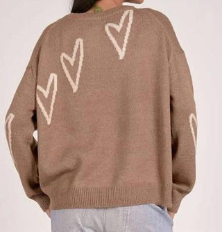 Elan - Rosen Hearts Crewneck Sweater