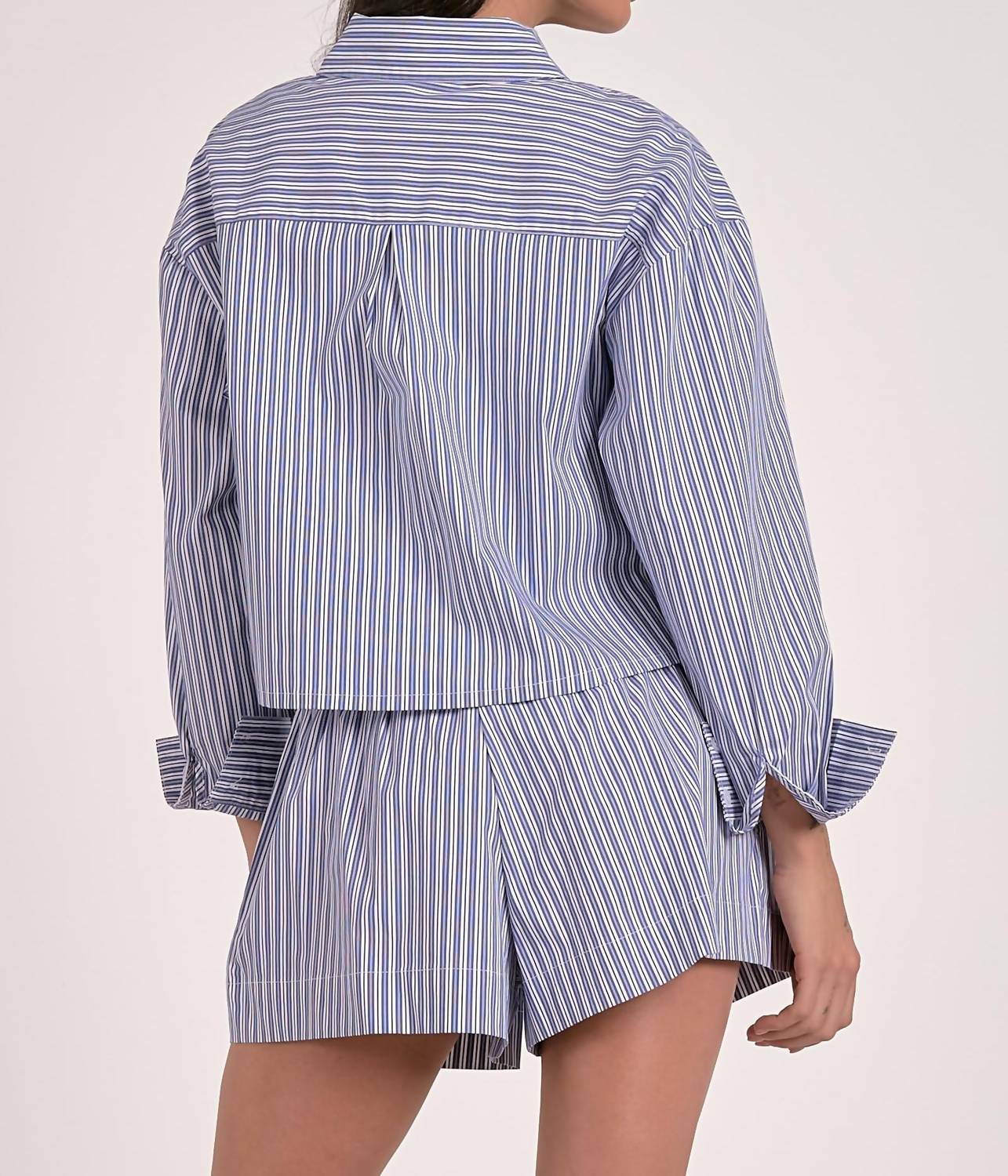 Elan - Stripe Short Set