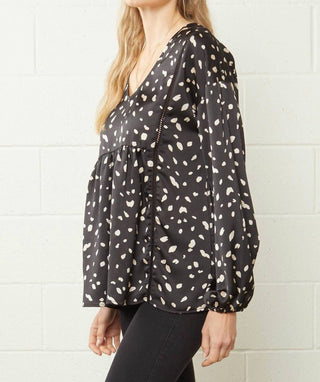 Entro - Leopard & Babydoll Blouse