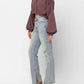 Judy Blue - High Waist Destroyed & Inseam Slit Straight Denim Jeans