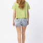 Judy Blue - Mid Rise Rainbow Paint Splash Cutoff Destroyed Shorts