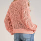 Elan - Crochet Boat Neck Sweater