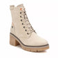 Xti - Women's Lace-Up Heeled Booties