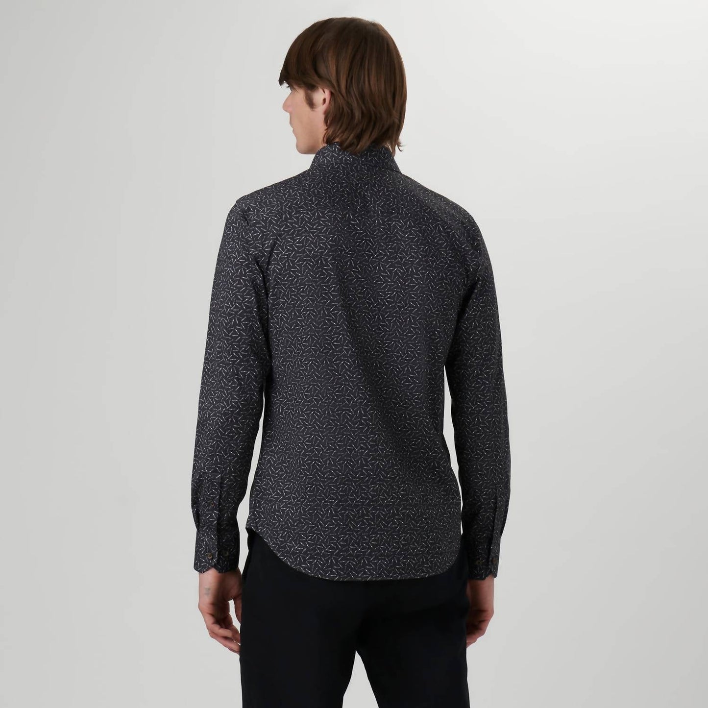 Bugatchi Uomo - James Cigar Print Ooohcotton Shirt