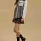 Blu Pepper - Colorblock Houndstooth Shacket