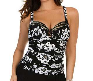 Miraclesuit - Awesome Blossom Arianna Lace Front Tankini Top