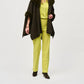 Joseph Ribkoff - Faux Fur Trim Oversized Three Quarter Sleeve Cape