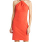 Vince Camuto - Halter Neck Chain Necklace Mini Dress