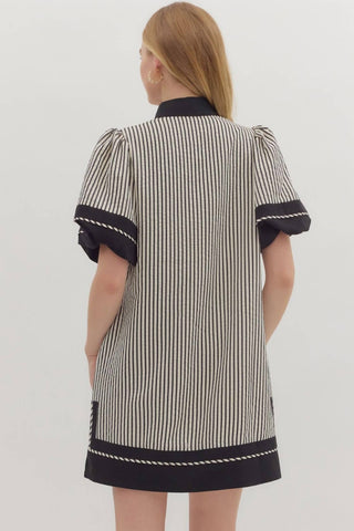 Entro - Pepper Stripe Mini Dress