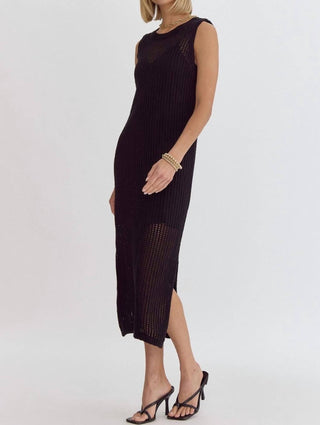 Entro - Knit Sleeveless Midi Dress