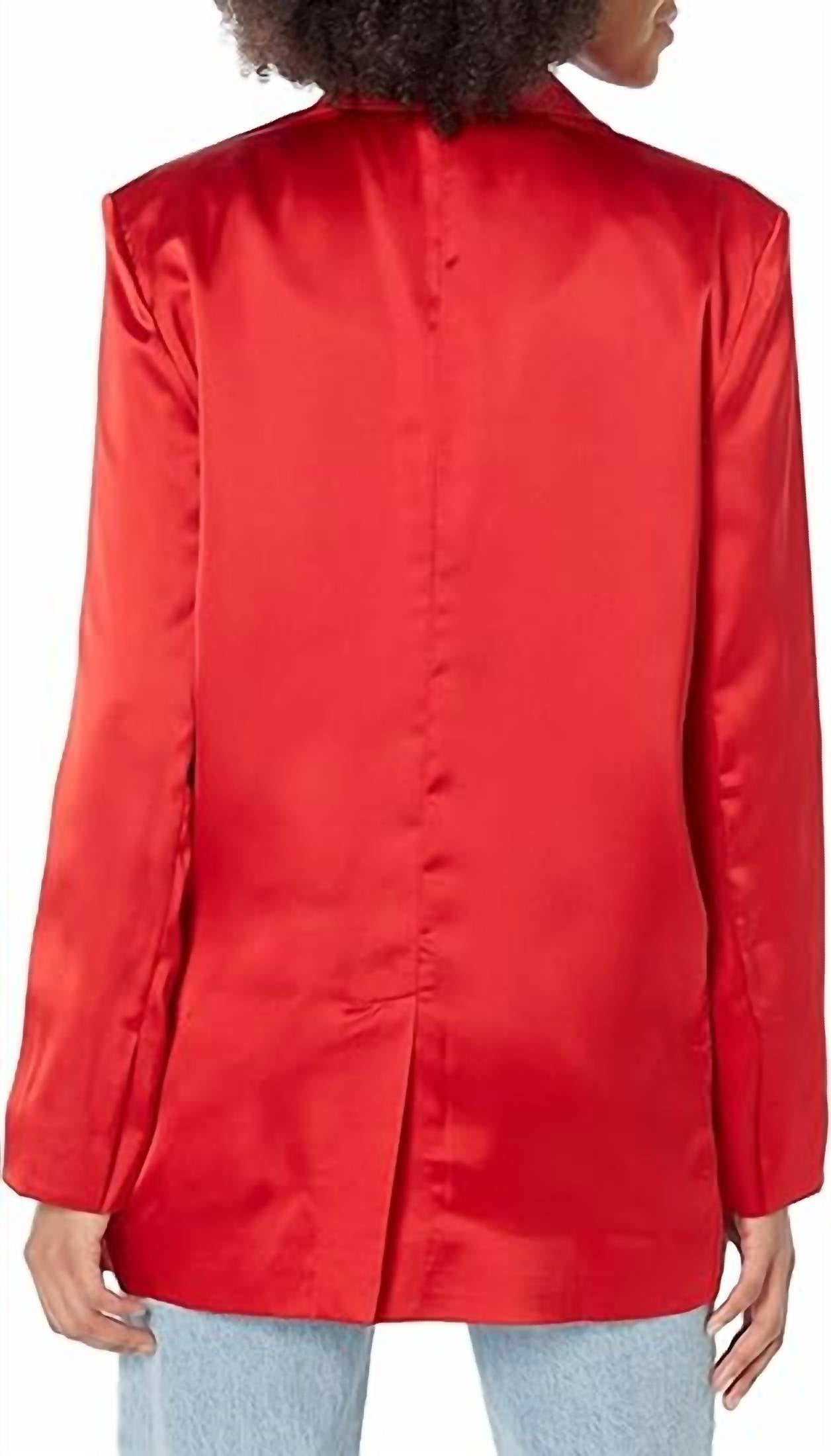 Steve Madden - Sateen One Button Blazer