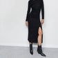 Closed - Round-neck Draped Maxi Dress