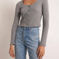 Z Supply - Ciana Cropped Waffle Top