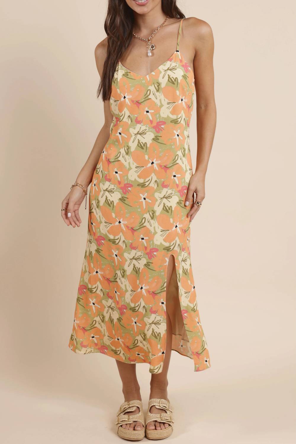 Sadie & Sage - Aperitivo Back Tie Midi Dress