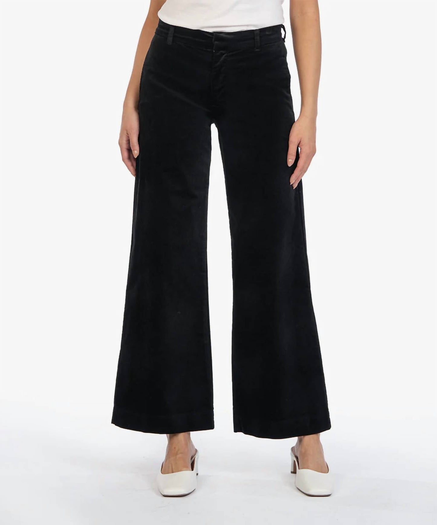 Kut From The Kloth - Meg High Rise Velveteen Wide Leg Trousers