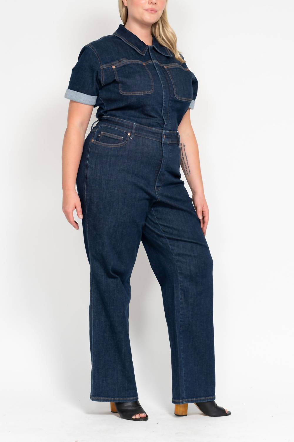 Judy Blue - High Waist Tummy Control Jumpsuit - Plus