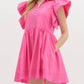 Entro - Embrace Today Flutter Sleeve Dress