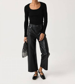 Agolde - Ren Straight Leather Pant Detox