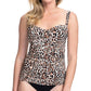 Profile By Gottex - D-Cup Scoop Neck Shirred Underwire Tankini Top
