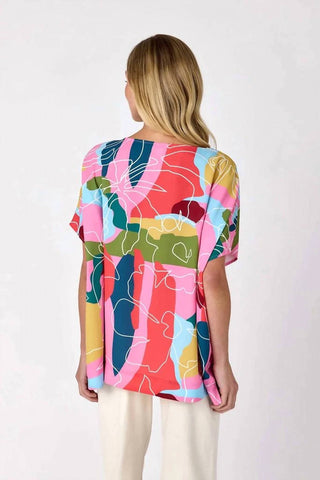 Crosby By Mollie Burch - Maxine Short Sleeve Floral Tunic Top