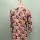 Apny - Women's Tulip Floral V-neck With Tassel Blouse