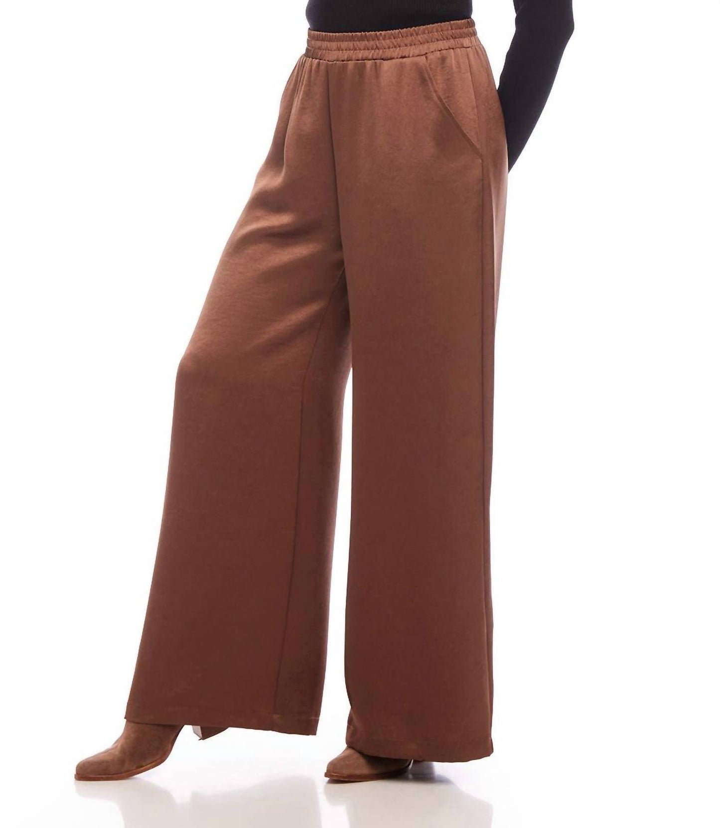 Karen Kane - Wide Leg Satin Pants