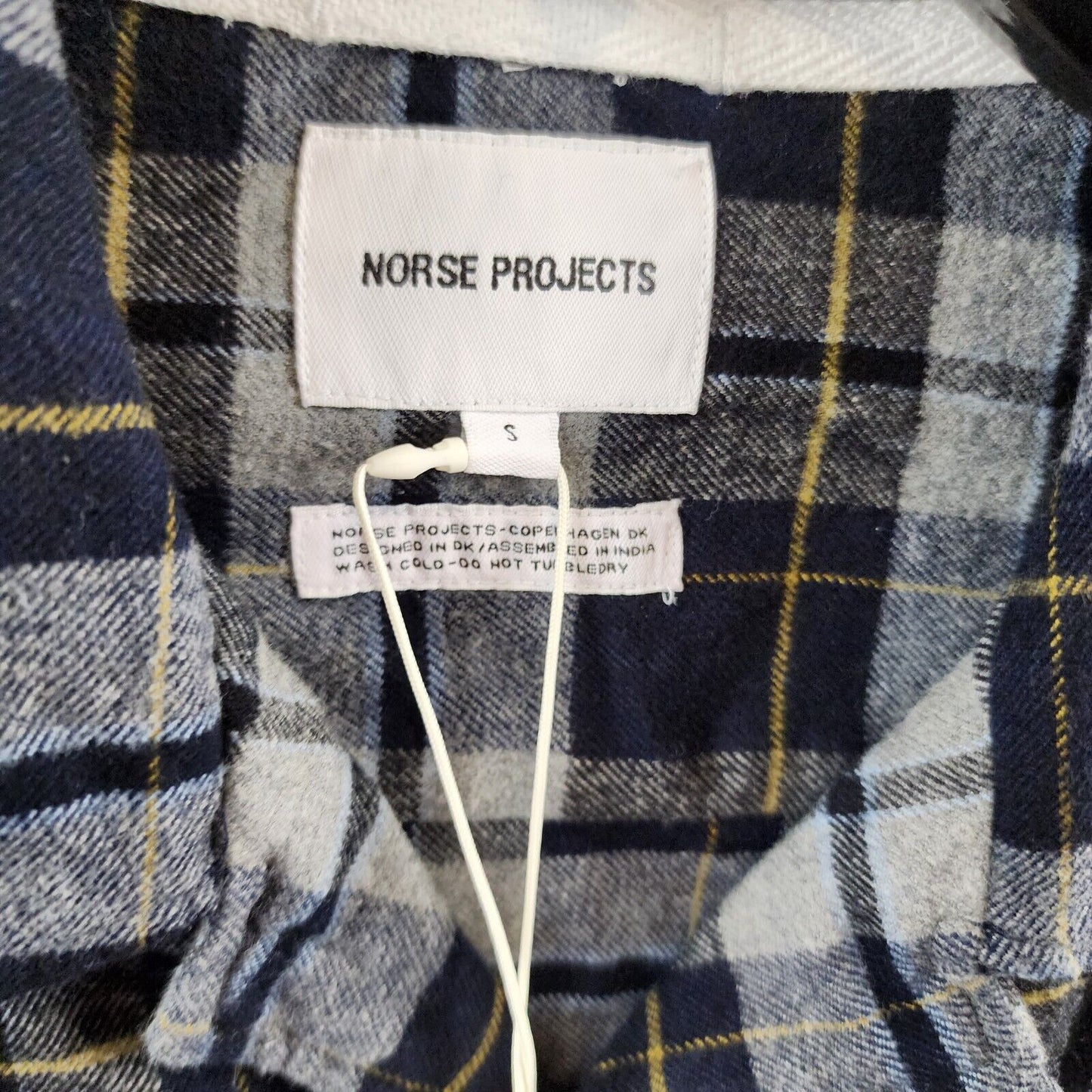 Norse Projects Carsten Flannel Check Shirt Gray