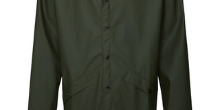 Rains Men's Lightweight Hooded Rain Jacket Green Size Medium