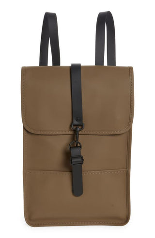 Rains Men's Mini Flap Backpack Brown One Size