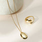Eklexic - Women's Harmony Pebble Pendant Necklace