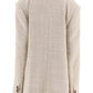 BY MALENE BIRGER Women's Rosettan Textured Cotton Blend Blazer in Nature Size 10