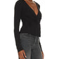 Good American - GOOD TOUCH WRAP TOP