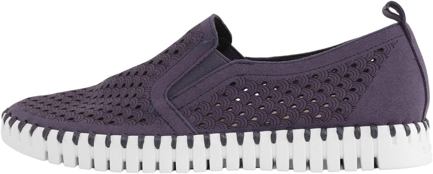 Ilse Jacobsen Size 10US Tulip Slip-On Navy Sneaker