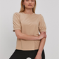 VERO MODA Women's T-shirt Brown Size Small