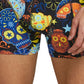 Jack & Jones Men's 3 Pk Stretch Printed Trunks Black Size X-Large