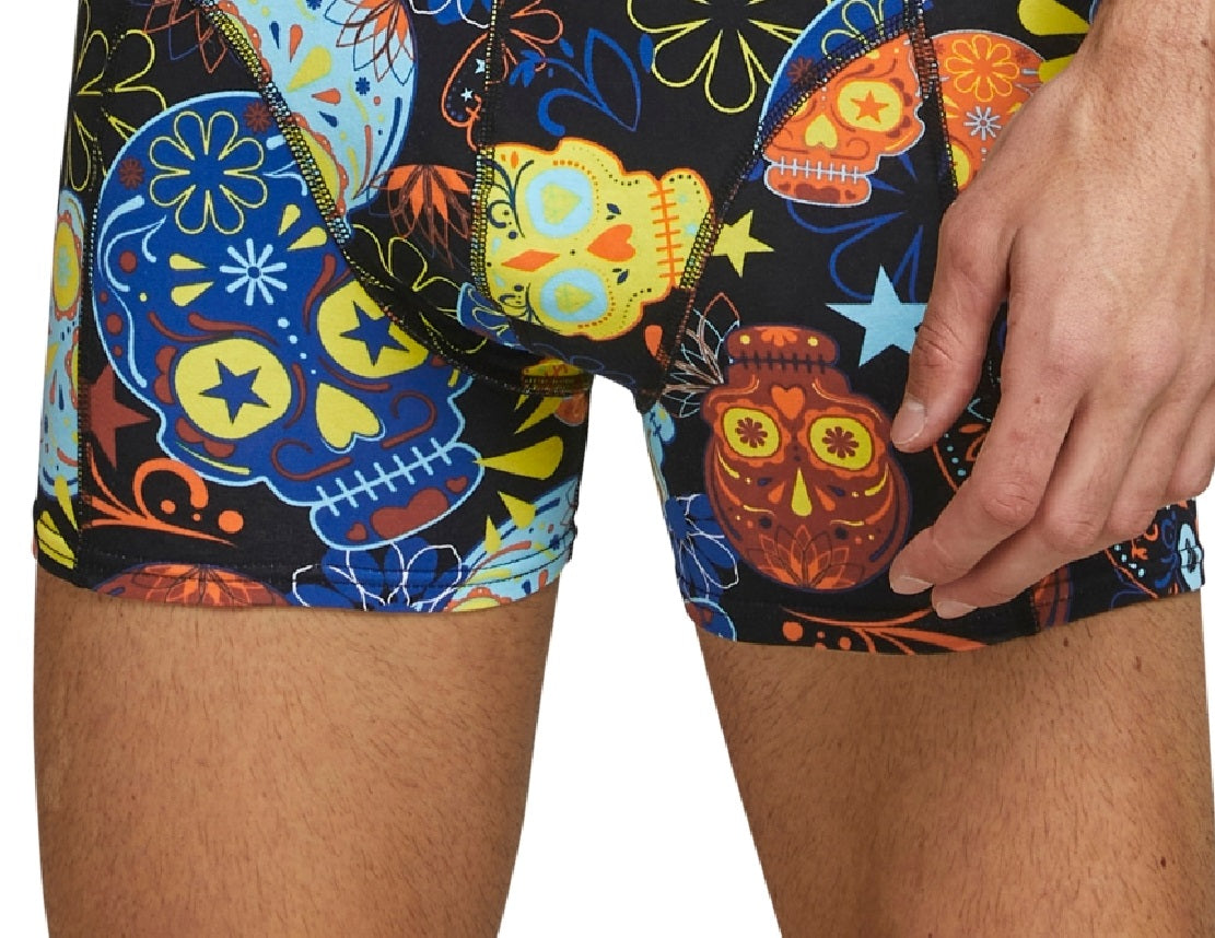 Jack & Jones Men's 3 Pk Stretch Printed Trunks Black Size X-Large