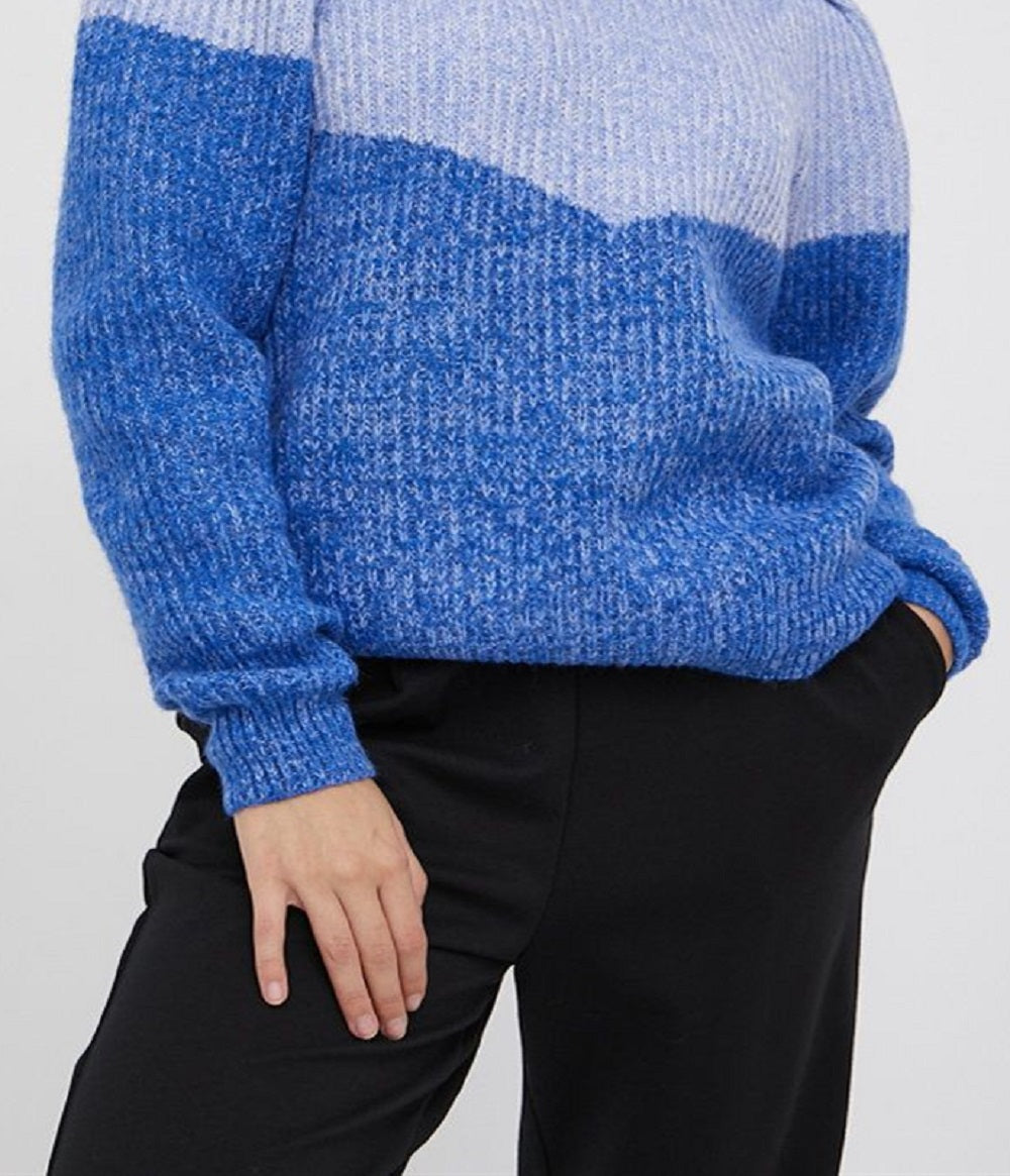 VERO MODA Women's Lessa Knitted Pullover Blue