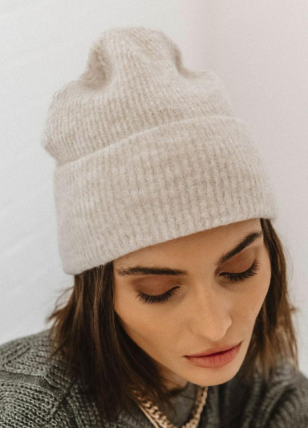 VERO MODA Women's Zooey Ribbed Beanie Green One Size