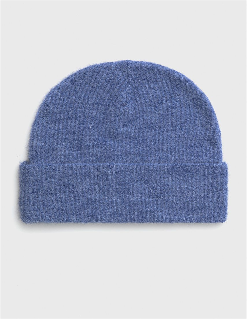 VERO MODA Women's Zooey Ribbed Beanie Blue Size Regular