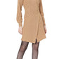 VERO MODA Women's Alexandria Knitted Dress Brown Size Medium