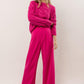Vero Moda Women's Cindy Cable Knit Sweater Pink Size Large