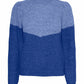 VERO MODA Women's Lessa Knitted Pullover Blue