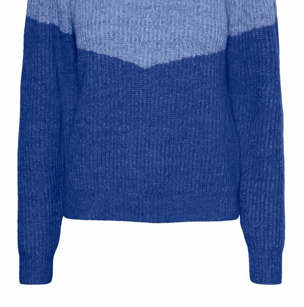 VERO MODA Women's Lessa Knitted Pullover Blue